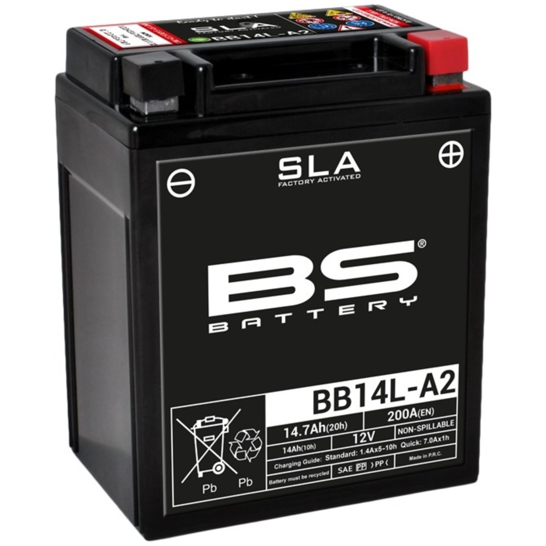 Batteri Underhållsfria AGM BS Battery BB14L-A2
