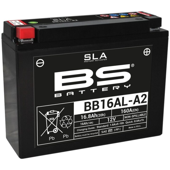 Batteri Underhållsfria AGM BS Battery BB16AL-A2 – bild 3
