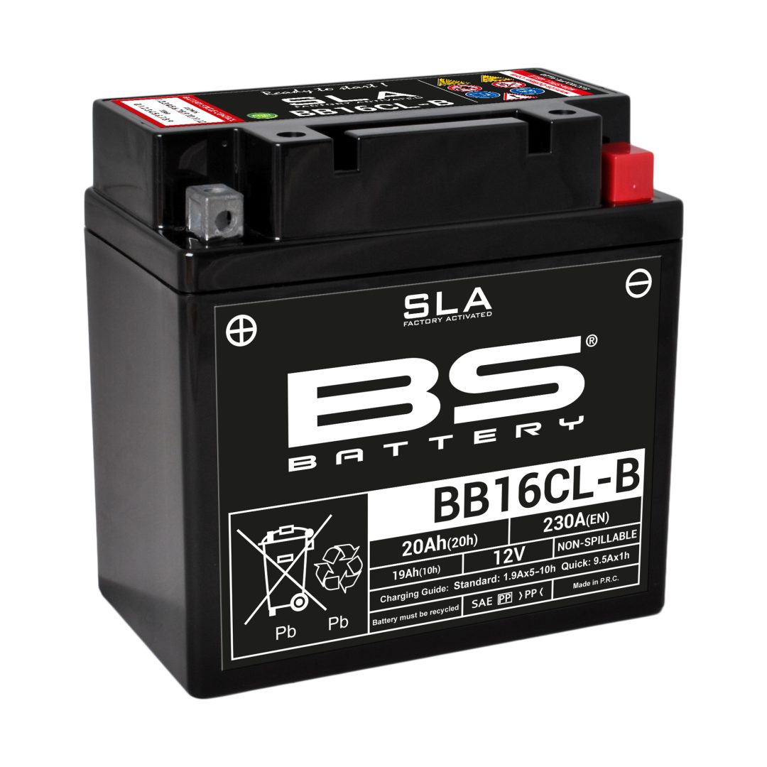 Batteri Underhållsfria AGM BS Battery BB16CL-B