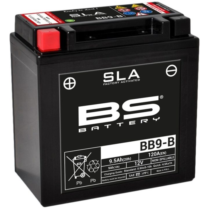 Batteri Underhållsfria AGM BS Battery BB9-B – bild 3