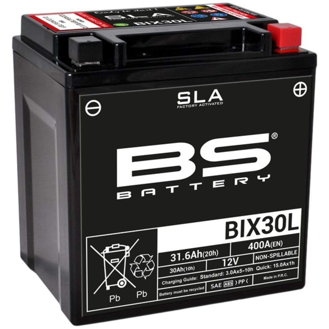 Batteri Underhållsfria AGM BS Battery BIX30L