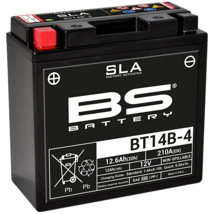 Batteri Underhållsfria AGM BS Battery BT14B-4 – bild 3