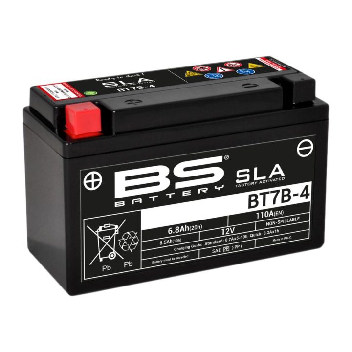 Batteri Underhållsfria AGM BS Battery BT7B-4 – bild 2