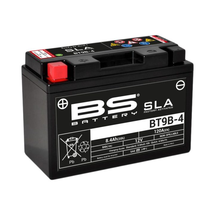 Batteri Underhållsfria AGM BS Battery BT9B-4 – bild 2