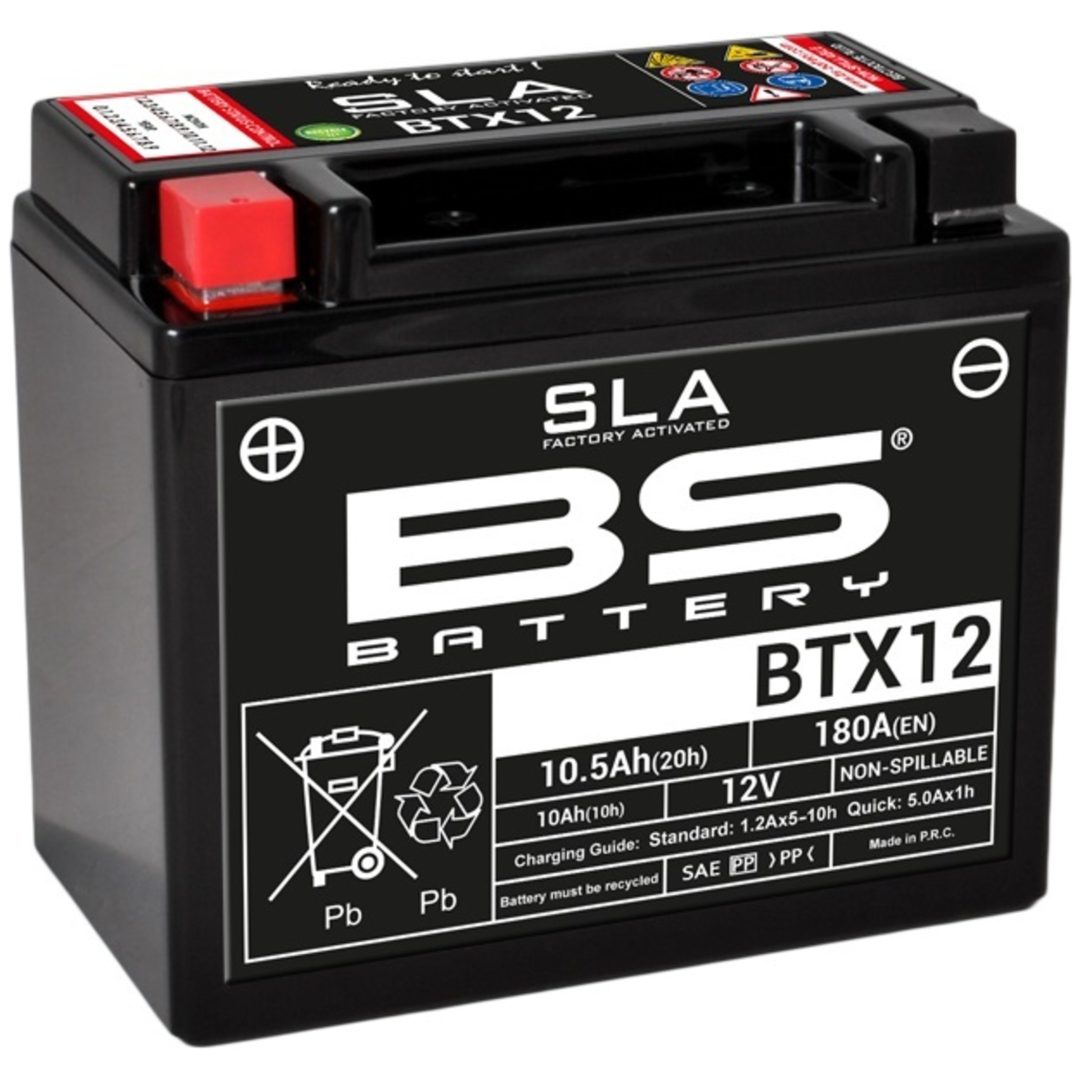 Batteri Underhållsfria AGM BS Battery BTX12