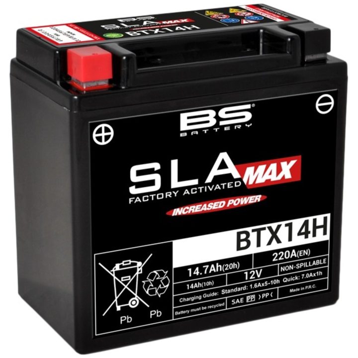 Batteri Underhållsfria AGM BS Battery BTX14H – bild 3