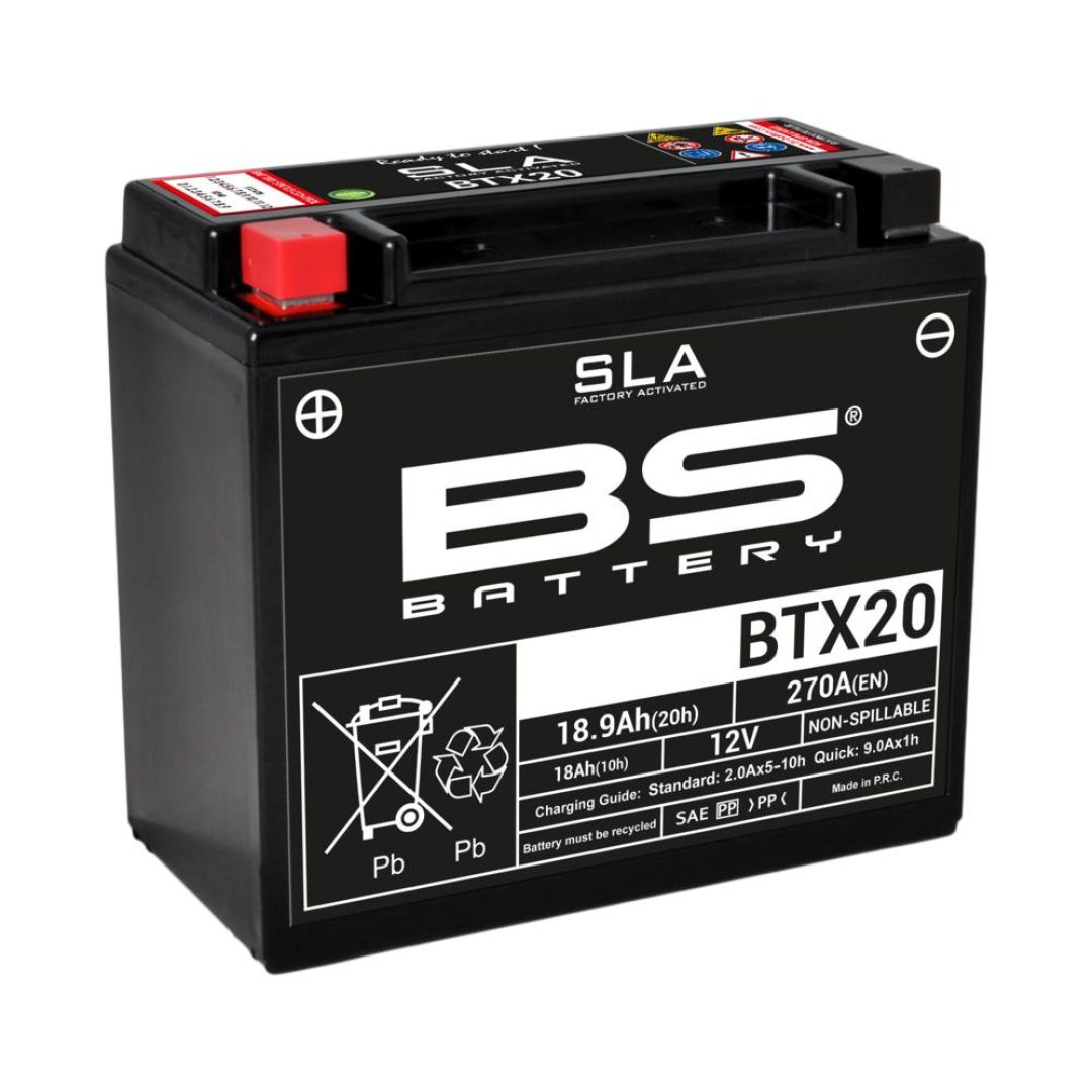 Batteri Underhållsfria AGM BS Battery BTX20