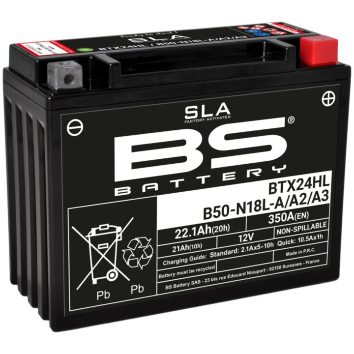 Batteri Underhållsfria AGM BS Battery BTX24HL – bild 3
