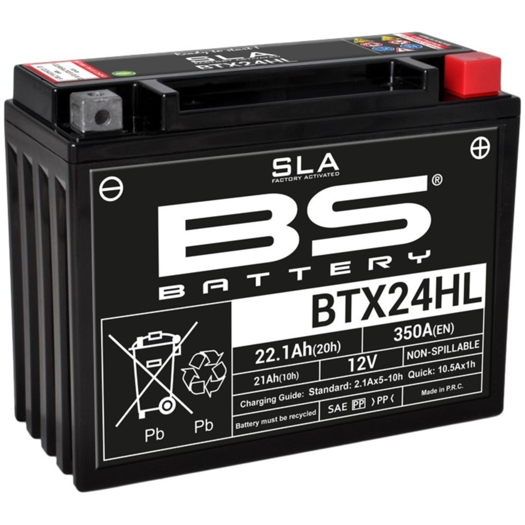 Batteri Underhållsfria AGM BS Battery BTX24HL