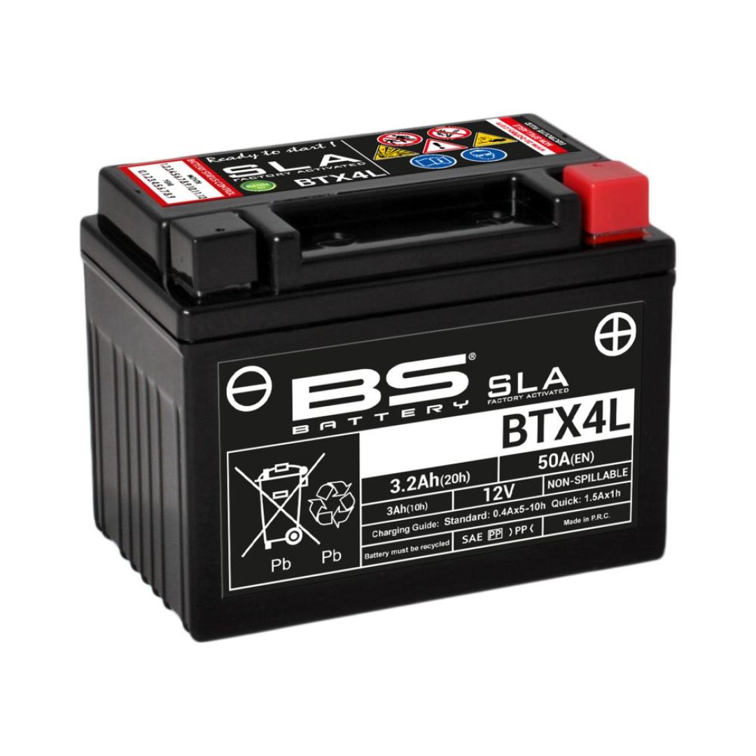 Batteri Underhållsfria AGM BS Battery BTX4L