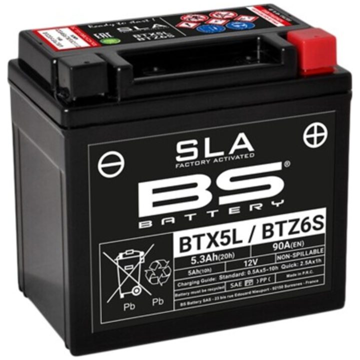Batteri Underhållsfria AGM BS Battery BTX5L – bild 3