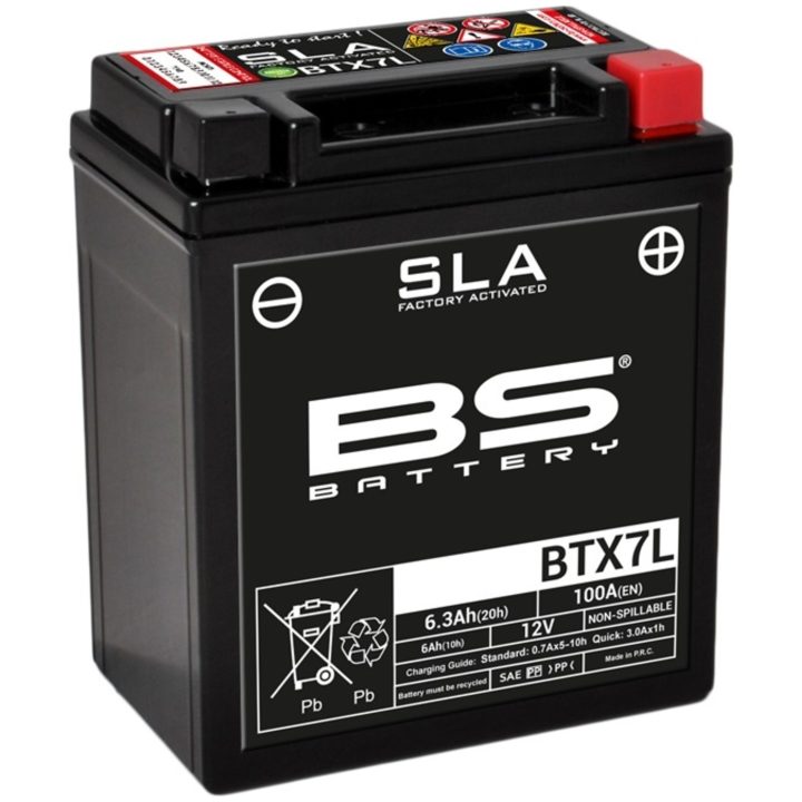 Batteri Underhållsfria AGM BS Battery BTX7L – bild 3