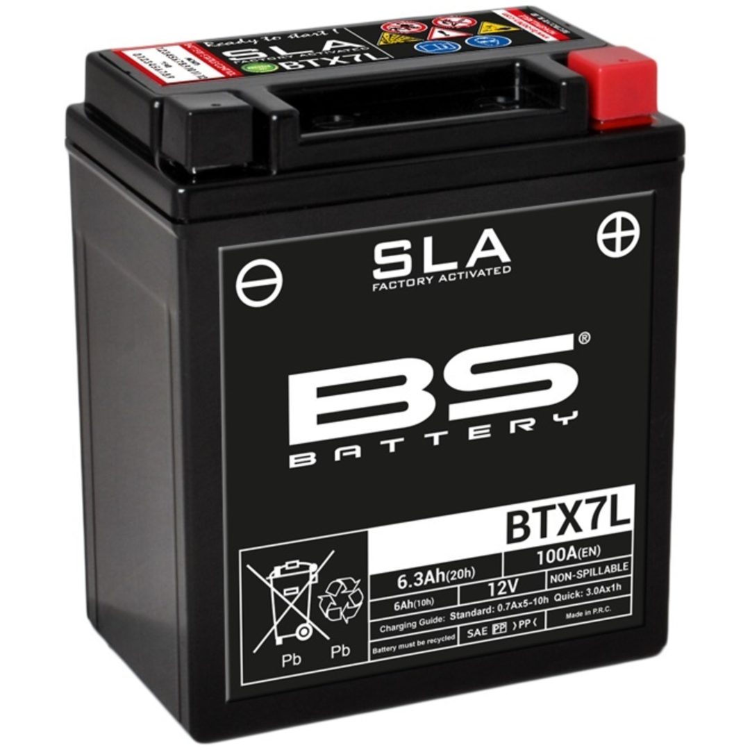 Batteri Underhållsfria AGM BS Battery BTX7L