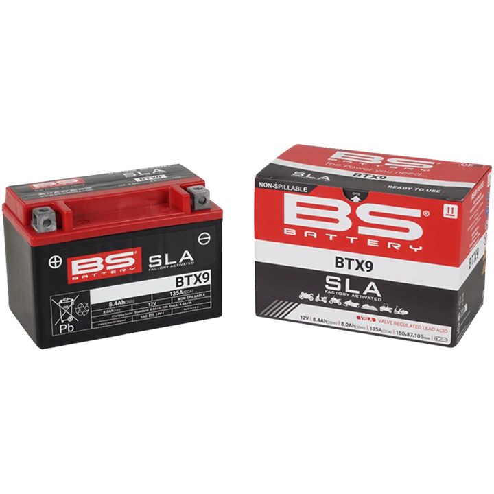 Batteri Underhållsfria AGM BS Battery BTX9 – bild 3