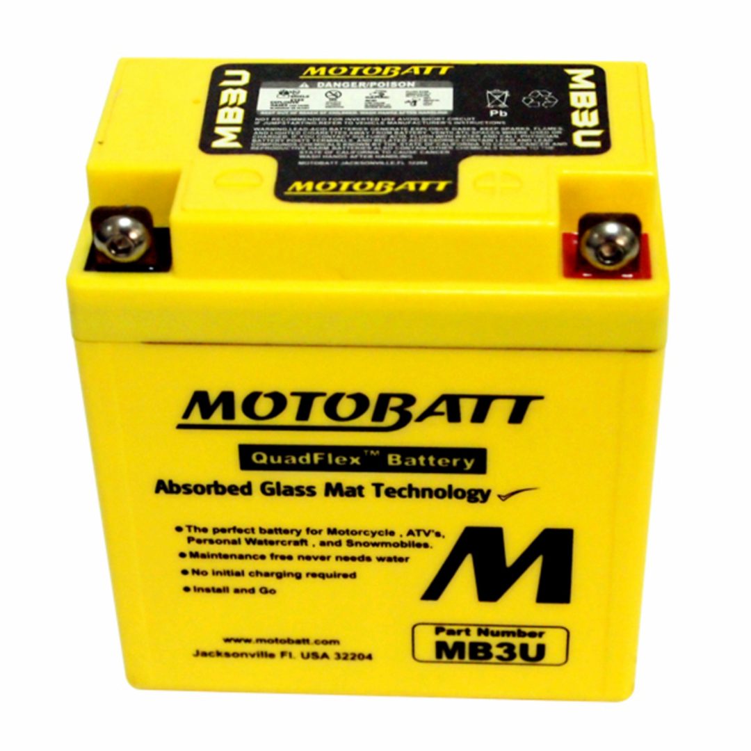 Batteri Underhållsfria Motobatt MB3U