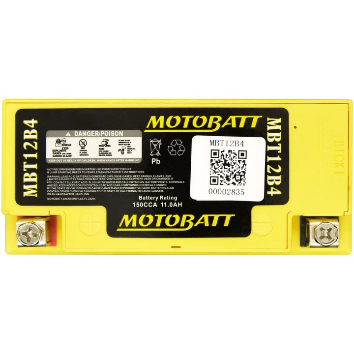 Batteri Underhållsfria Motobatt MBT12B4 – bild 2