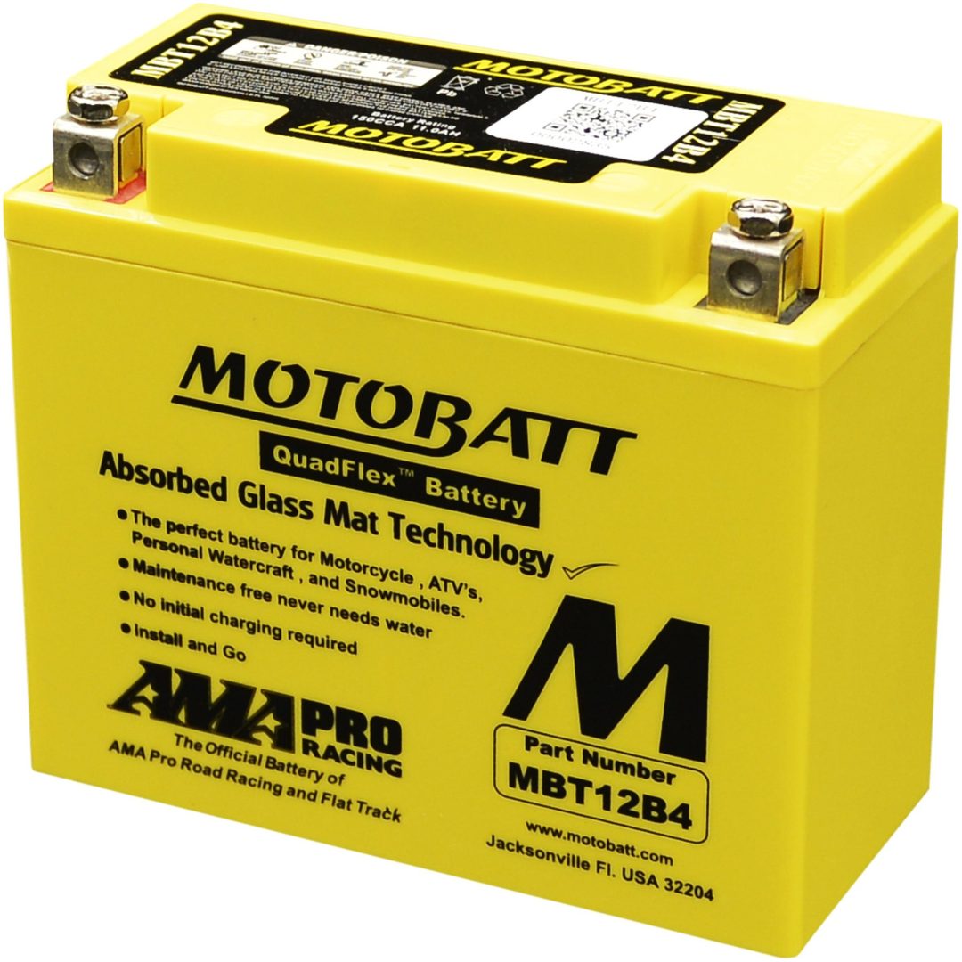 Batteri Underhållsfria Motobatt MBT12B4