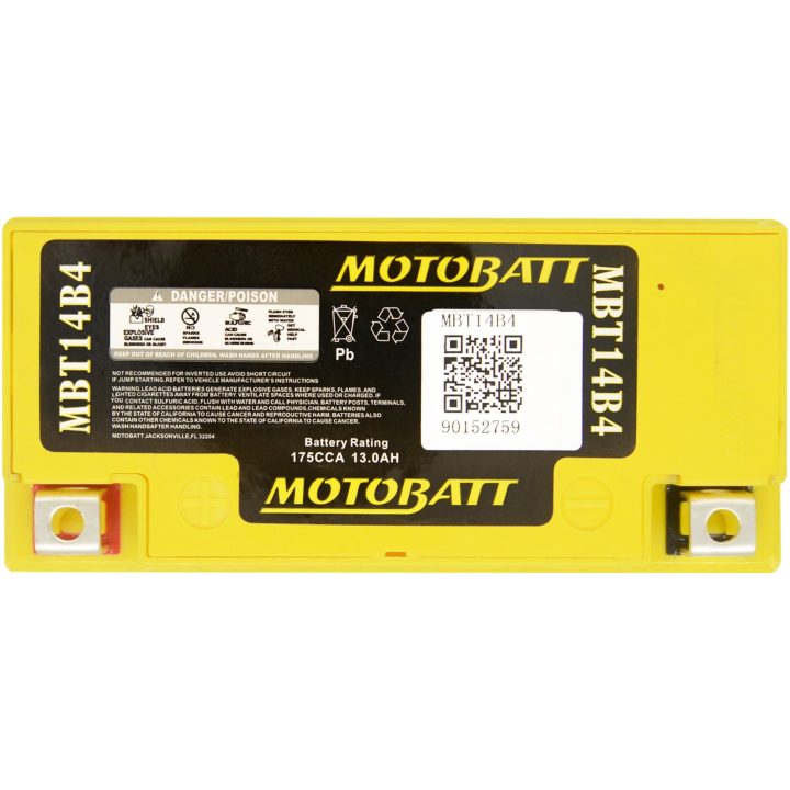 Batteri Underhållsfria Motobatt MBT14B4 – bild 2