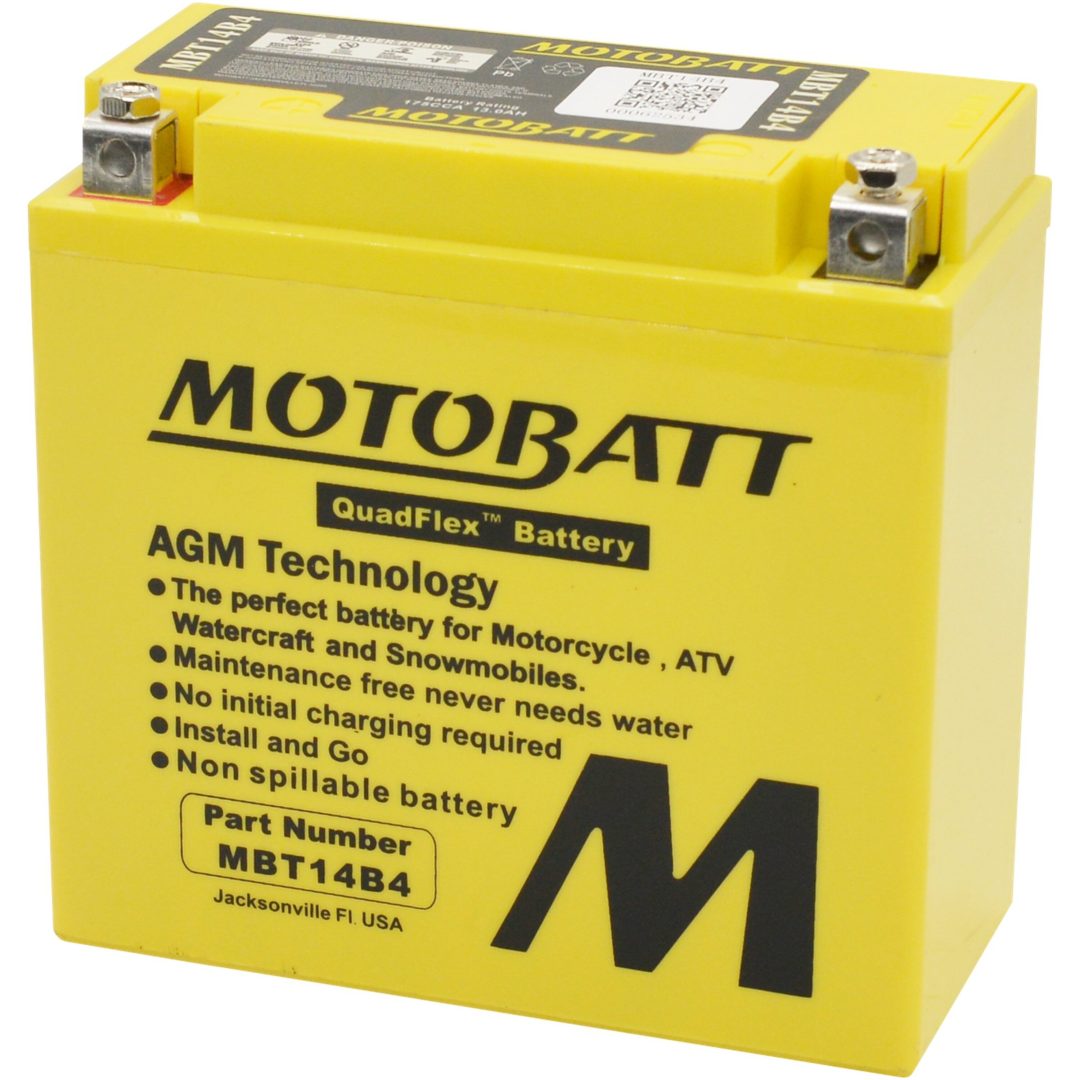 Batteri Underhållsfria Motobatt MBT14B4