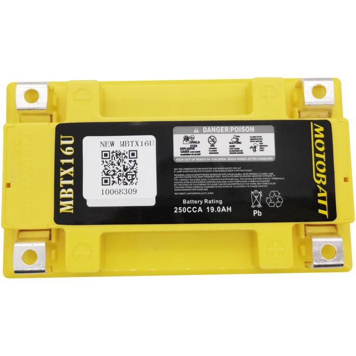 Batteri Underhållsfria Motobatt MBTX16U – bild 3