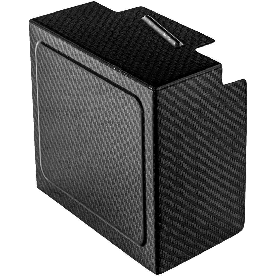 Batterikåpa Kolfiber Svart Blank SADDLEMEN – bild 2