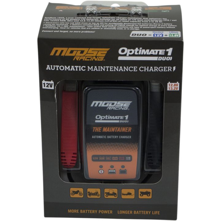 Batteriladdare Duo/ Optimate 1 MOOSE RACING Batteriladdare – bild 3