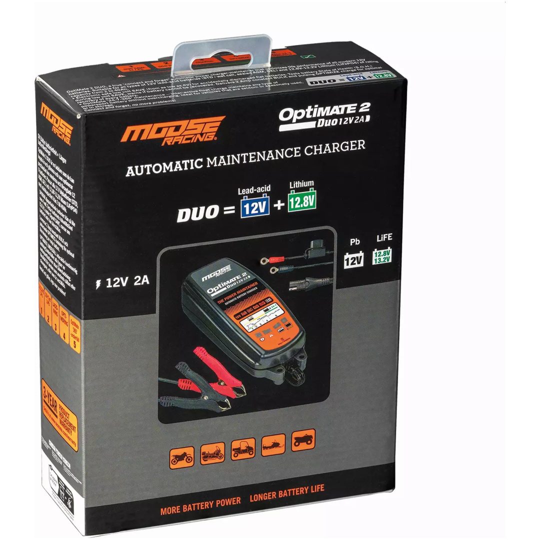 Batteriladdare Duo Optimate 2 MOOSE RACING – bild 2