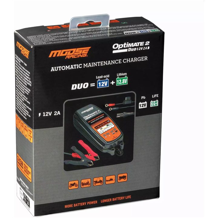 Batteriladdare Duo Optimate 2 MOOSE RACING – bild 2
