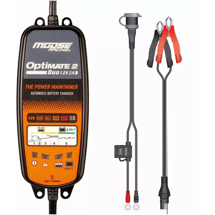 Batteriladdare Duo Optimate 2 MOOSE RACING – bild 3