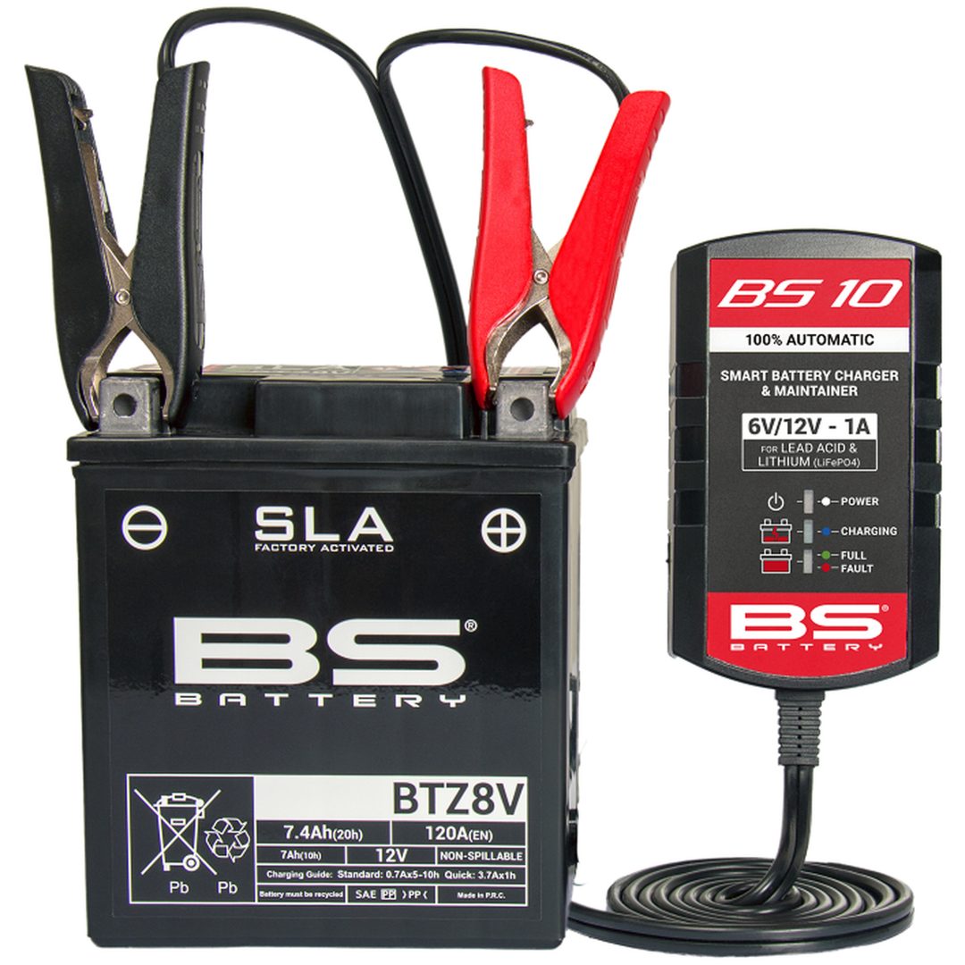 Batteriladdare Kombinerad Svart/röd BS BATTERY – bild 9