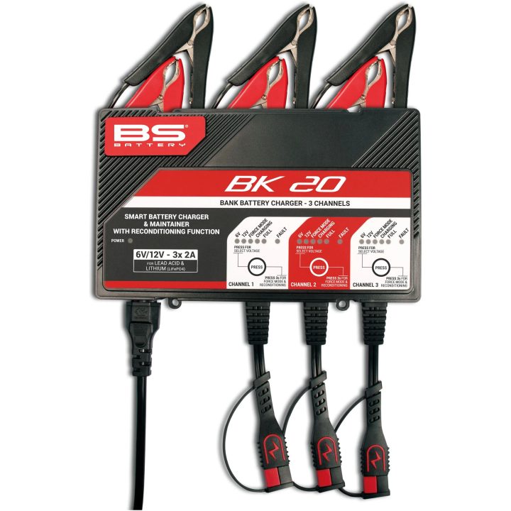 Batteriladdare Och Underhållare Smart Bank Svart/röd BS BATTERY – bild 7