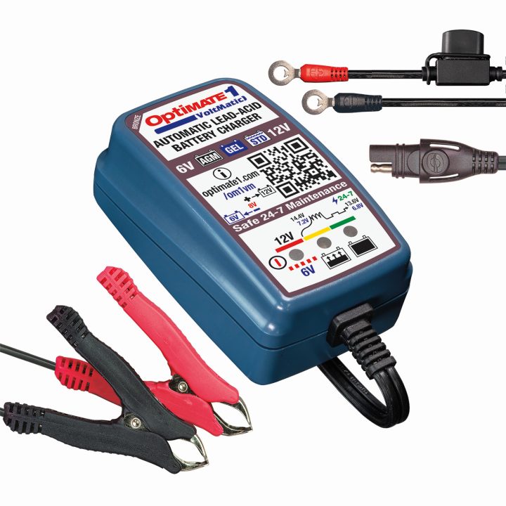 Batteriladdare Optimate 1 6/12v Blå TECMATE Batteriladdare – bild 3