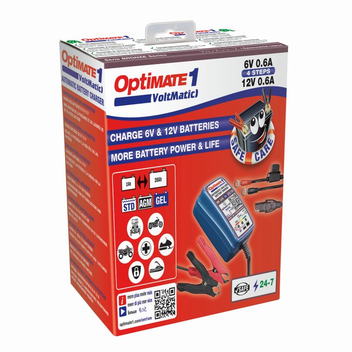 Batteriladdare Optimate 1 6/12v Blå TECMATE Batteriladdare – bild 2