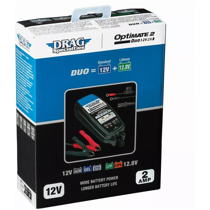 Batteriladdare Optimate 2 Blå DRAG SPECIALTIES – bild 2