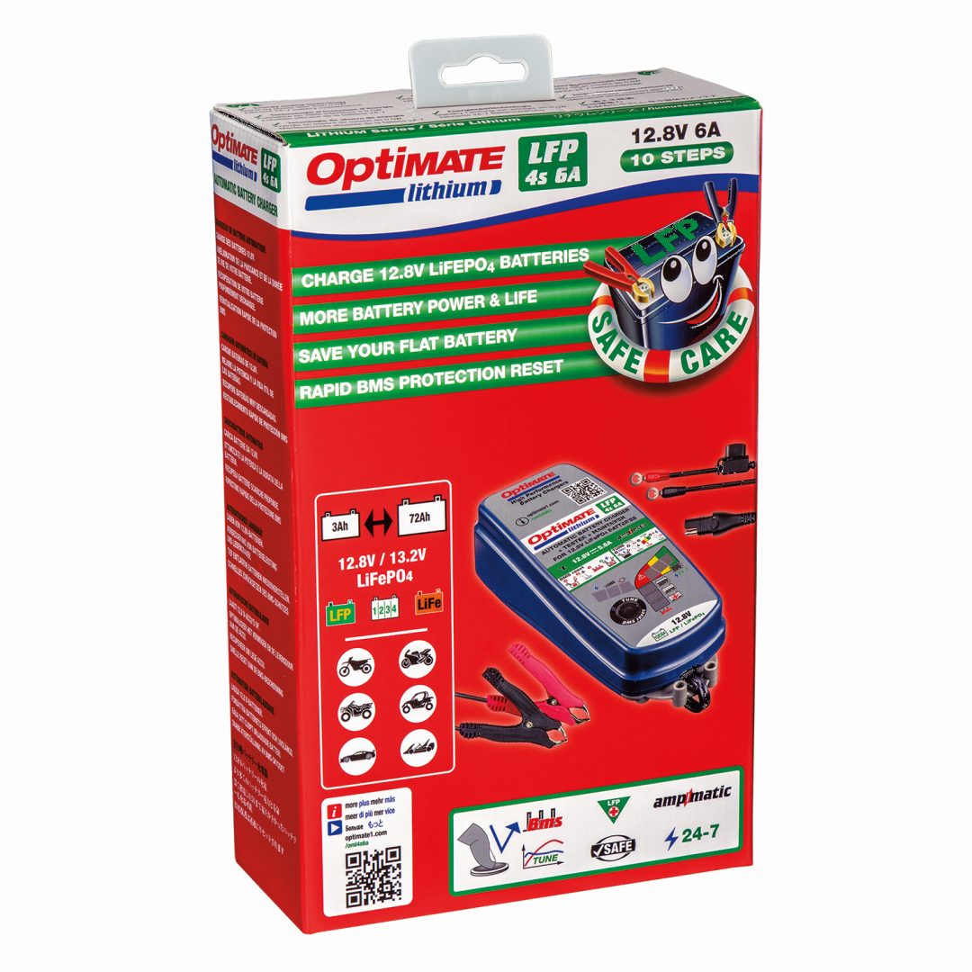 Batteriladdare Optimate Lithium Lfp 4s 6a TECMATE Batteriladdare – bild 3