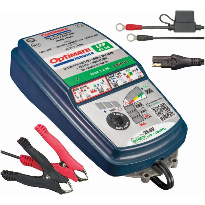 Batteriladdare Optimate Lithium Lfp 8s 5a Blå TECMATE Batteriladdare – bild 3