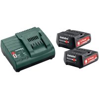 Batteripaket med laddare 12V 2 x 2 Ah Li-jon METABO