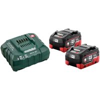 Batteripaket med laddare 18V 2 x 5.5 Ah LiHD METABO