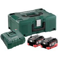 Batteripaket med laddare 18V 2 x 8 Ah LiHD METABO