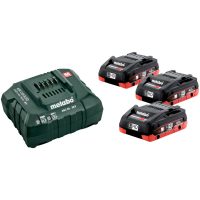 Batteripaket med laddare 18V 3 x 4 Ah LiHD METABO