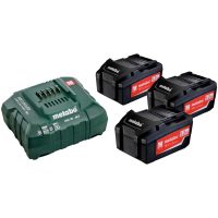Batteripaket med laddare 18V 3 x 5.2 Ah Li-jon METABO