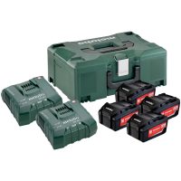 Batteripaket med laddare 18V 4 x 5.2 Ah Li-jon METABO