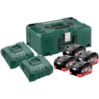 Batteripaket med laddare 18V 4 x 8 Ah LiHD METABO