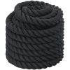 Battle rope svart 11 kg polyester vidaXL 15 m – miniatyr 4