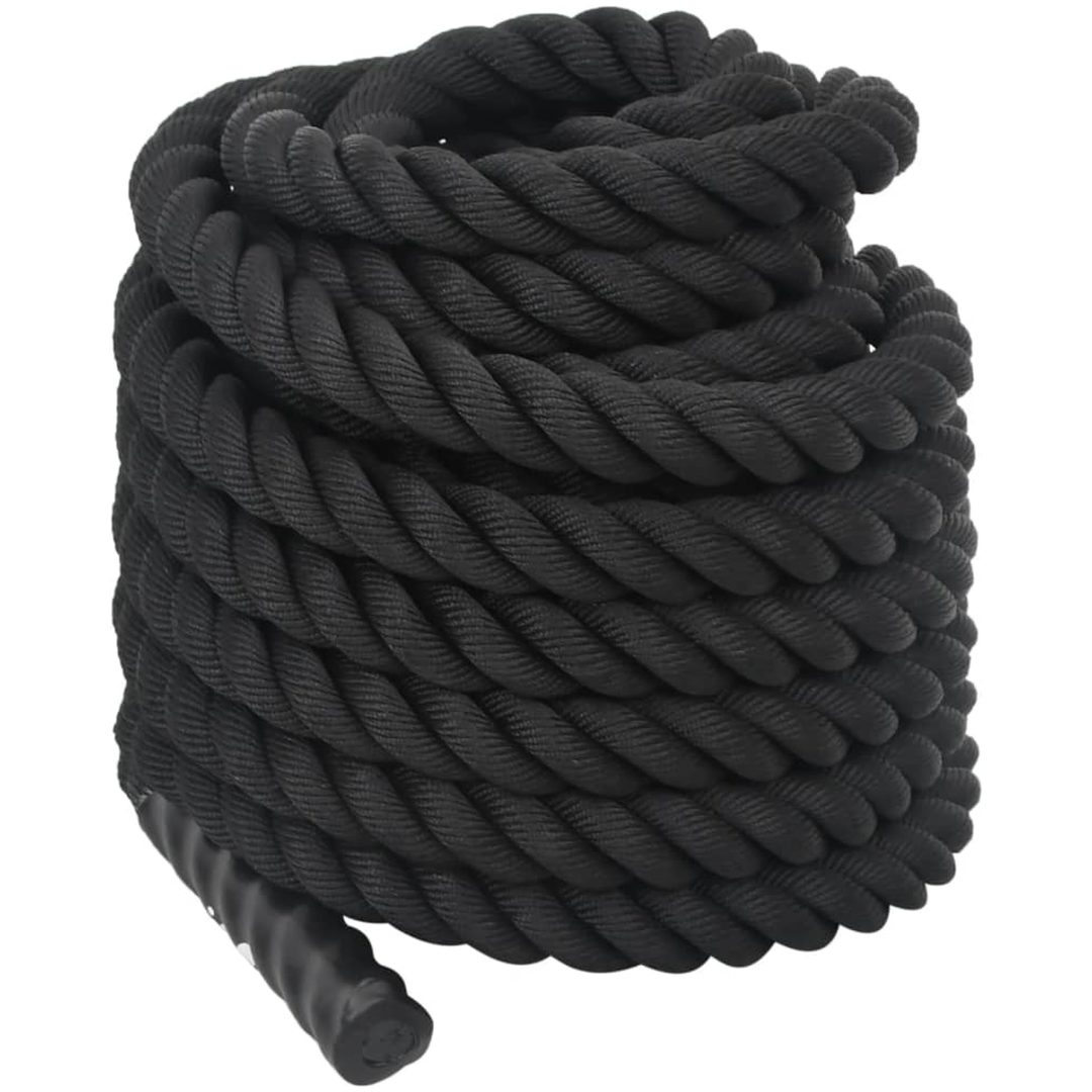 Battle rope svart 11 kg polyester vidaXL 15 m – bild 5