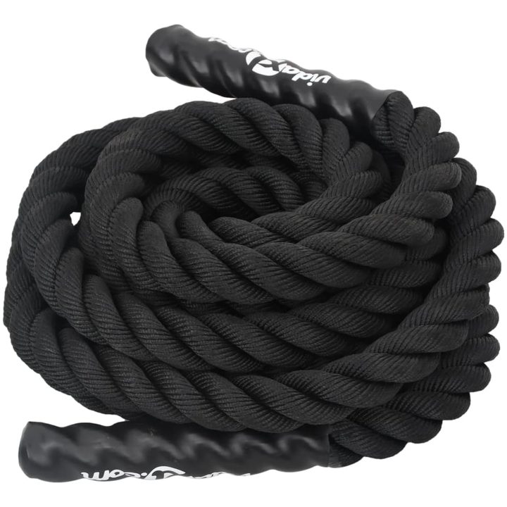 Battle rope svart 4,5 kg polyester vidaXL 6 m – bild 3
