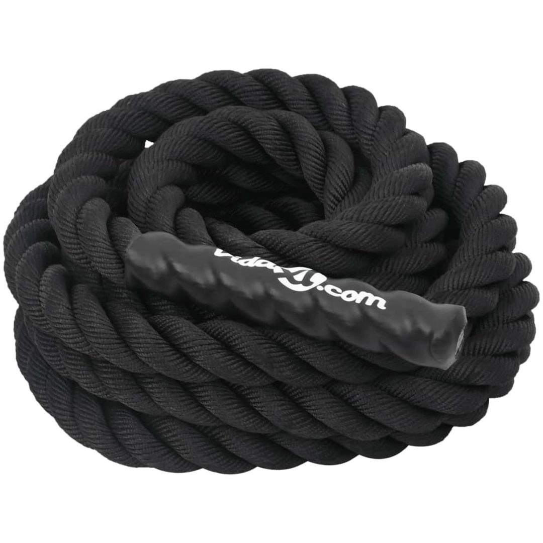Battle rope svart 4,5 kg polyester vidaXL 6 m – bild 4