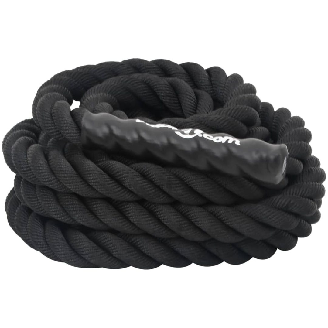 Battle rope svart 4,5 kg polyester vidaXL 6 m – bild 5