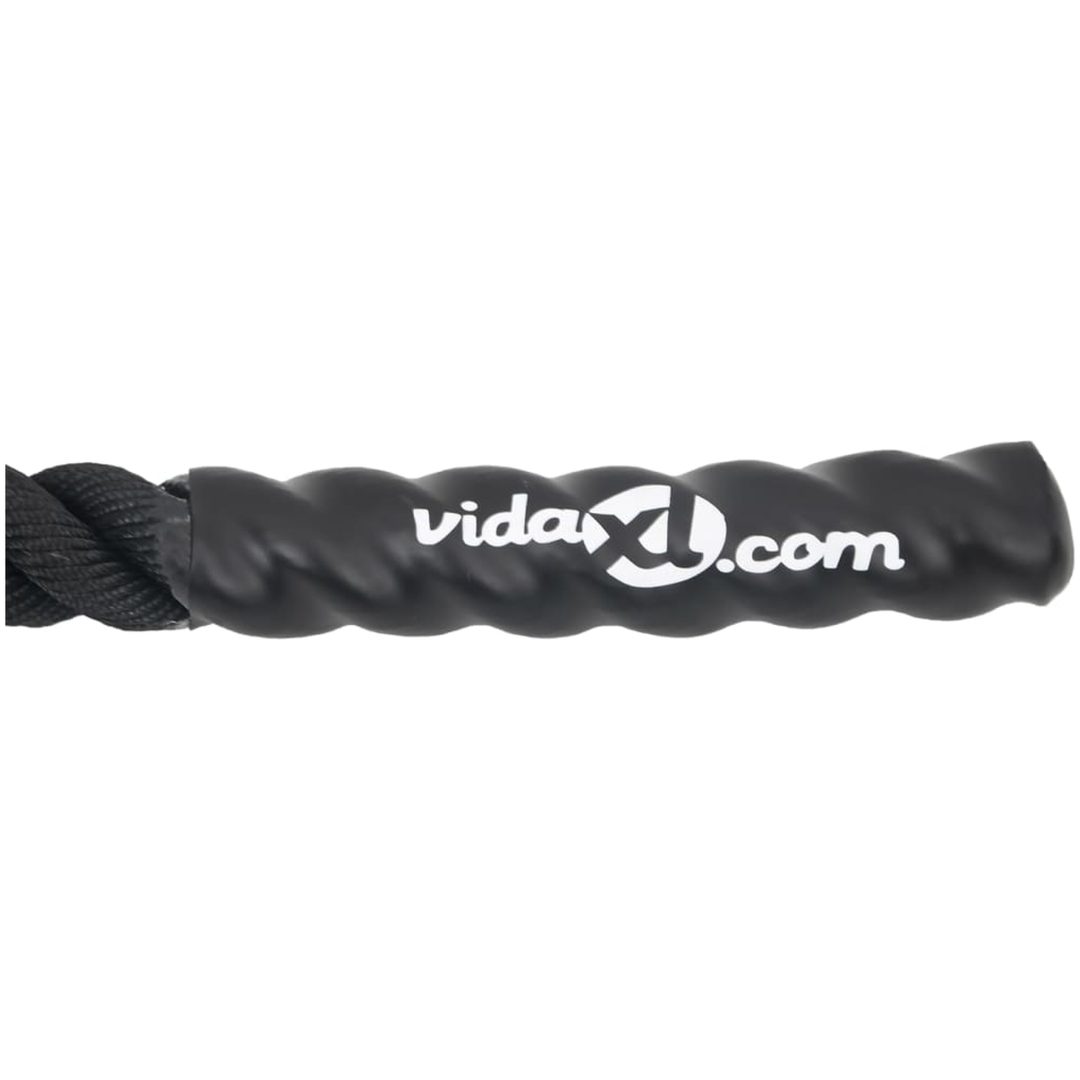 Battle rope svart 4,5 kg polyester vidaXL 6 m – bild 7