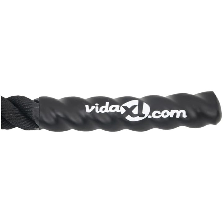 Battle rope svart 4,5 kg polyester vidaXL 6 m – bild 7